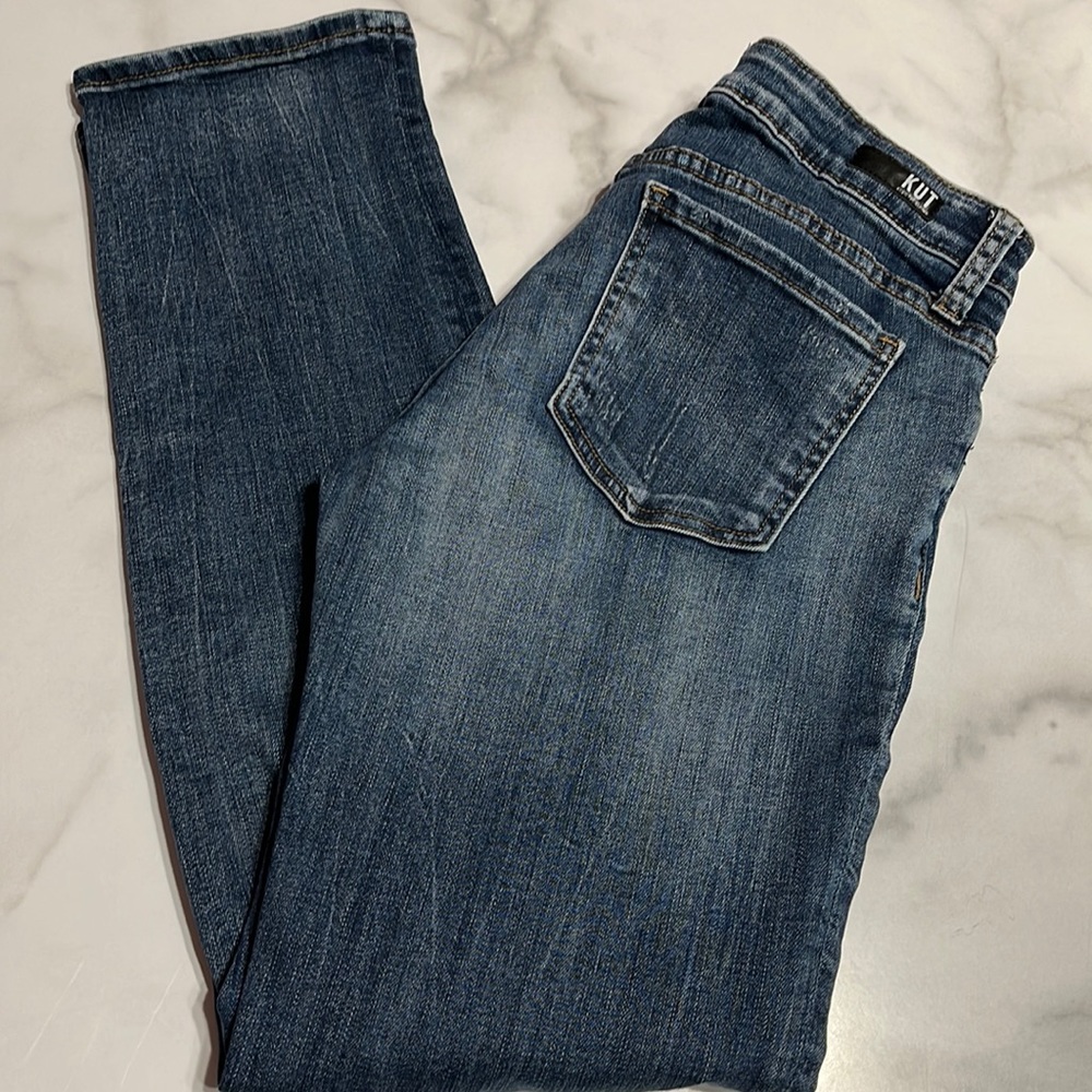 KUT from the Kloth Catherine Boyfriend Distressed Stretch Denim Skinny Jean 2